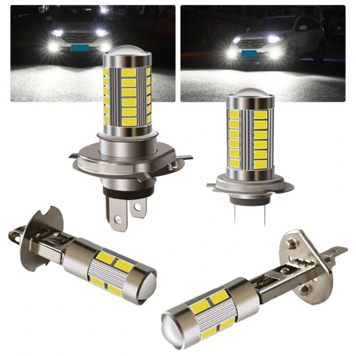 1db-H4-H7-H1-LED-izzo-12V-feher-szuper-fenyes